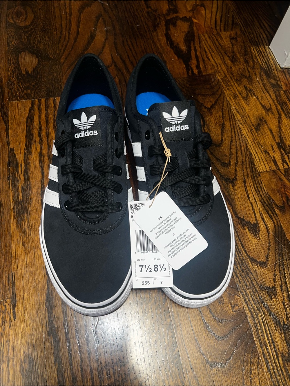 NEW Adidas Originals Adi-Ease Black & White - Men 7.5 / Women 8.5
